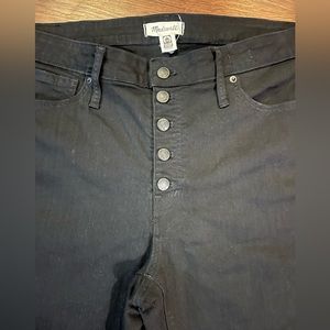 Madewell Black Mid Rise Skinny Size 33